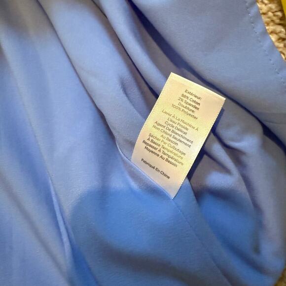 RSVP By Talbots Fit & Flare Blue Floral Cottagecore Dress w/ Scallop Neck Line - Picture 9 of 11